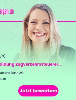 Ausbildung Zugverkehrssteuerer 2026 (w/m/d) - Plauen