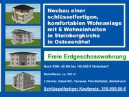 NEU ! Steinbergkirche, freie EG-Wohnung, Neubau u. schlüsselfertig - Steinbergkirche