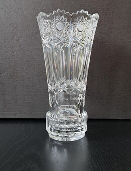 Große Bleikristallvase Schleuderstern Pariser Schliff transparent - Nürnberg