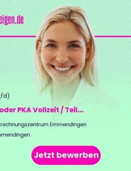 PTA (m/w/d) oder PKA (m/w/d) Vollzeit / Teilzeit - Emmendingen
