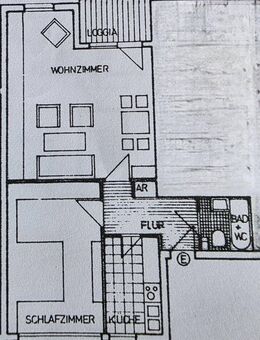 ruhiges 2-Zi.App.mit Südbalkon und EBK in Erlangen-West mit sehr guter Anbindung ans Stadtzentrum und zu den BAB,KFZ-St.Pl. - Erlangen