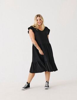 ONLY CARMAKOMA Jerseykleid CARMAY LIFE CAP SL FRILL DRESS JRS NOOS Sommerkleid