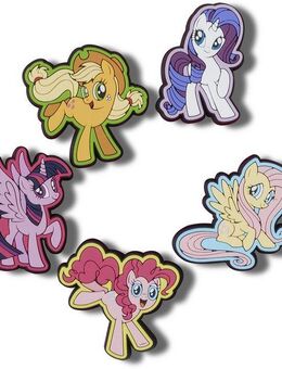 Crocs Schuhanstecker My Little Pony Jibbitz™ (Set, 5-tlg., Kein Spielzeug. Nicht für Kinder unter 3 Jahren geeignet), Schuh Anstecker für magische Pony Freunde