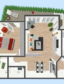 moderne 2-Raum-Wohnung mit Wintergarten und Terrasse in zentraler Lage - Suhl