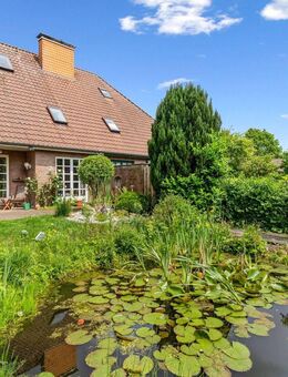 Gepflegte DHH auf 455 qm Grdstk. im Herzen von Wanderup: 103qm Wfl., Terrasse & Garten in Südausr.! - Wanderup