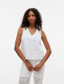 Vero Moda Spitzentop VMHONEY LACE SL V-NECK TOP WVN GA