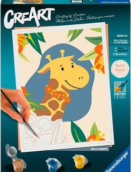 Ravensburger Malen nach Zahlen CreArt, Hallo Giraffe, Made in Europe