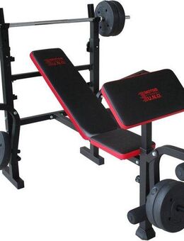 MOTIVE FITNESS by U.N.O. Hantelbank Bronx, (Set, mit Langhantelstange)