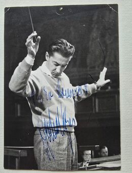 PHOTOGRAPHIE MIT ORIGINALWIDMUNG VON HERBERT VON KARAJAN - München