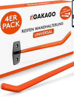 Gakago Reifenhalter Wandhalterung 4er Felgenhalter Wand Set - Birkenfeld (Baden-Württemberg)