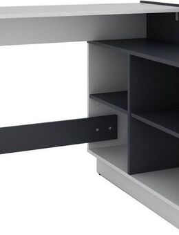 byLIVING Eckschreibtisch Bern, platzsparender Schreibtisch, rechts und links montierbar, 102x80cm.