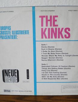 The Kinks-dto-Vinyl-LP,Neue Revue/Hit-ton,Stereo,1968,Rar ! - Linnich