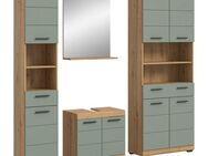 INOSIGN Badmöbel-Set Siena, 4 teilig, bestehend aus:, (Set), Hochschrank, Waschbeckenunterschrank, Badspiegel, Hochschrank breit