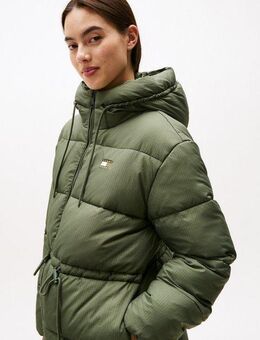 Tommy Jeans Steppjacke TJW HOODED MIDI PUFFER JACKET
