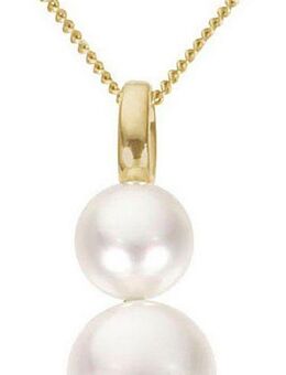 Firetti Perlenanhänger Schmuck Geschenk Gold 333 Halsschmuck Anhänger für Halskette, mit Süßwasserzuchtperle