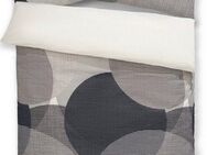 BIERBAUM Bettwäsche Carla in Gr. 135x200 oder 155x220 cm, Renforcé, 2 teilig, Bettwäsche aus Baumwolle, geometrische Bettwäsche mit Reißverschluss