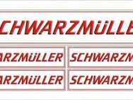 SCHWARZMÜLLER AUFKLEBER-SET Trailer ANHÄNGER TIR MAN IVECO DAF Actros MAN Mercedes Set5263 - Wuppertal