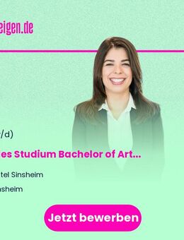 Duales Studium Bachelor of Arts "Hotel Management" (m/w/d) - Sinsheim