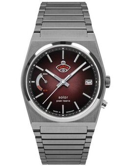 ruhla Solaruhr Space Control Solar 4640M-5, Armbanduhr, Herrenuhr, Datum, Saphirglas, Made in Germany