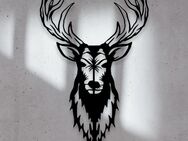 Hirsch Wandbild - Sonnen