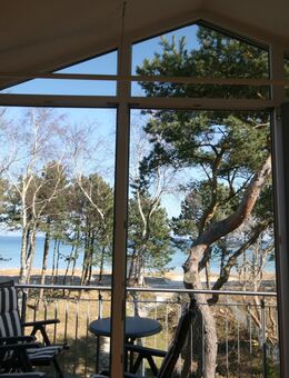 Rügen: Ferienwohnung in 1. Reihe am Sandstrand, Meerblick - Breege