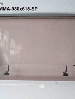 Dethleffs Wohnwagen Fenster ca 98 x 61,5 V-X/B Polyplastic Roxite - Schotten Zentrum