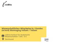 Wissenschaftliche:r Mitarbeiter:in / Postdoc (m/w/d): Bioimaging Vollzeit / Teilzeit - Dortmund