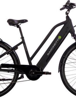 SAXONETTE E-Bike Cityrad Deluxe Sport Lady, 9 Gang Shimano Alivio Schaltwerk, Kettenschaltung, Mittelmotor, 418 Wh, Pedelec, Elektrofahrrad für Damen u. Herren