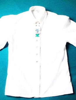 ALPHORN Trachtenbluse / Trachten Dirndl Bluse m. Stickerei „weiß“ Gr. 40 - Andernach