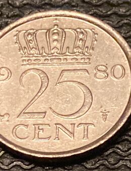 Münze Münzen Umlaufmünze Niederlande 25 Cent 1980 - Alzey