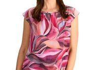 HERMANN LANGE Collection Mesh-Top mit floralem Muster