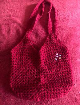 Handmalerei: Tasche - Mittelangeln
