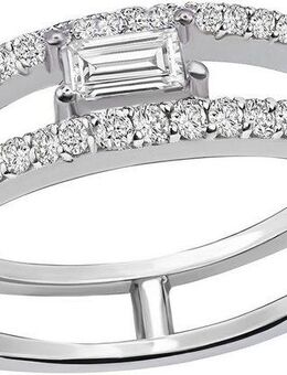 Firetti Fingerring Schmuck Geschenk Silber 925 Damenring Ring Mitte Oktagon Schliff, mit Zirkonia (synth)