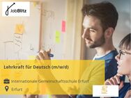Lehrkraft für Deutsch (m/w/d) - Erfurt