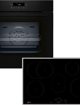 NEFF Backofen-Set BTX48PIB0, mit Teleskopauszug nachrüstbar, Pyrolyse-Selbstreinigung, mit pyrolytischer Selbstreinigung