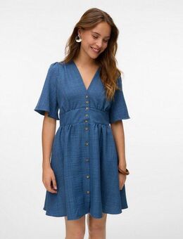 Vero Moda Minikleid VMMELANEY 2/4 SHORT DRESS WVN NOOS Sommerkleid