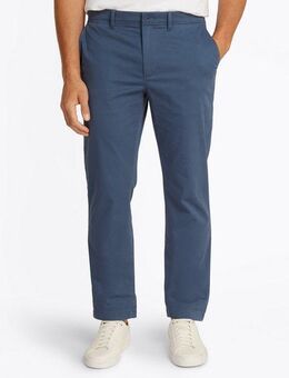 Tommy Hilfiger Chinohose DENTON CHINO SATIN mit Gesäßtaschen mit Knopf, Logostickerei