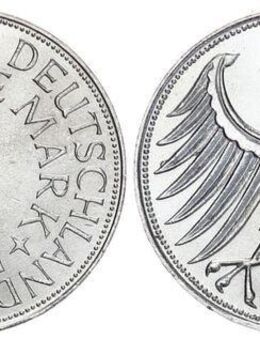 Heiermann, Silberadler, 5-DM- Münze BRD - Norden Zentrum