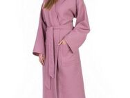 framsohn frottier Unisex-Bademantel leger geschnitten, hergestellt in Österreich, Langform, Waffelpiqué, Kimono-Kragen, Gürtel, Unisex Waffelpiqué