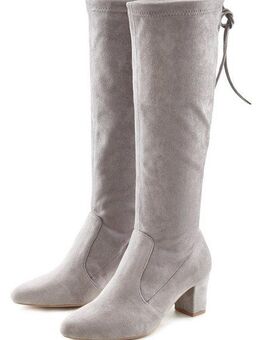 LASCANA Schlupfstiefel Schlupfboots, Slouchy Boots, Slip-On, Stretch & Blockabsatz