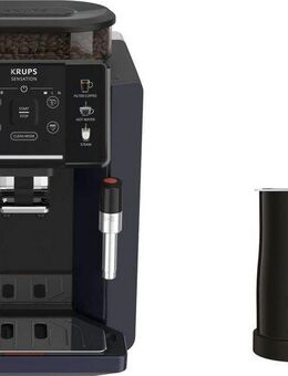 Krups Kaffeevollautomat EA910B.23 Sensation Milk Bundle, mit Krups Milchaufschäumer im Wert von UVP 79,99
