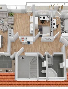 Mitten im Grünen - Großzügige 4-Zimmer-Wohnung mit Balkon und durchdachtem Grundriss - Oyten