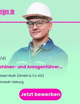 Maschinen- und Anlagenführer (m/w/d) - Henstedt-Ulzburg