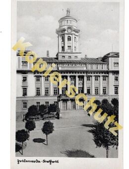 Alte Ansichtskarte „Zeulenroda – Rathaus“, gel. 1941 - Landsberg