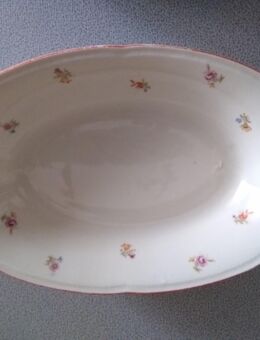 Oval-längliche Brotschale mit Streublüten von Bavaria mit Krone - Hannover