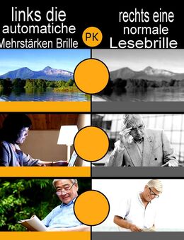 Neue automatische Mehrstärken Lesebrille # Rahmenlos # Etui - Müllheim
