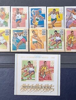 Briefmarken Burundi 1968 Olympische Spiele Mexiko - Görlitz