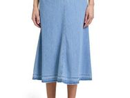 Betty Barclay Midirock Betty Barclay Jeansrock mit offenem Saum Form