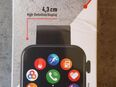 smart watch, fitnessuhr, neu, schwarz, anruf, empfang, wasserdicht, wetterinfo, taschenlampe in 99091