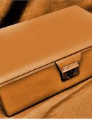 Schmuckkästen aus den 1970er Jahren - orangegelb - ca. 24 x 17,5 x 7,5 cm in 64521